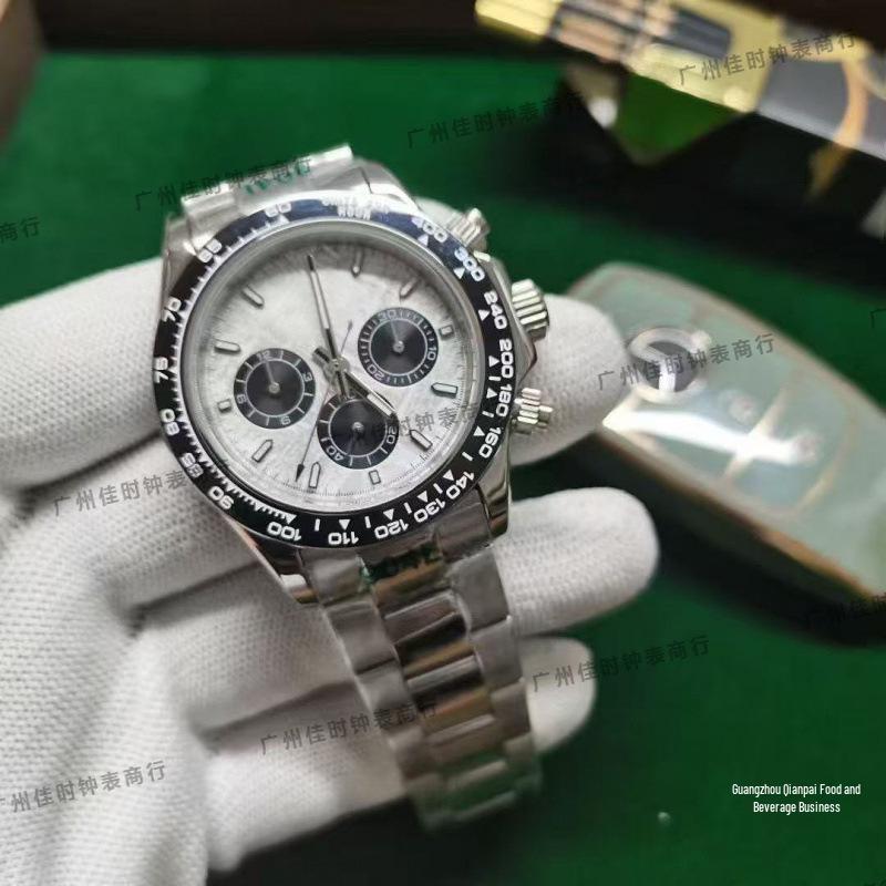 Мужские автоматические часы Rolex Victoria Beckham Panda Daytona Ледяно-голубые