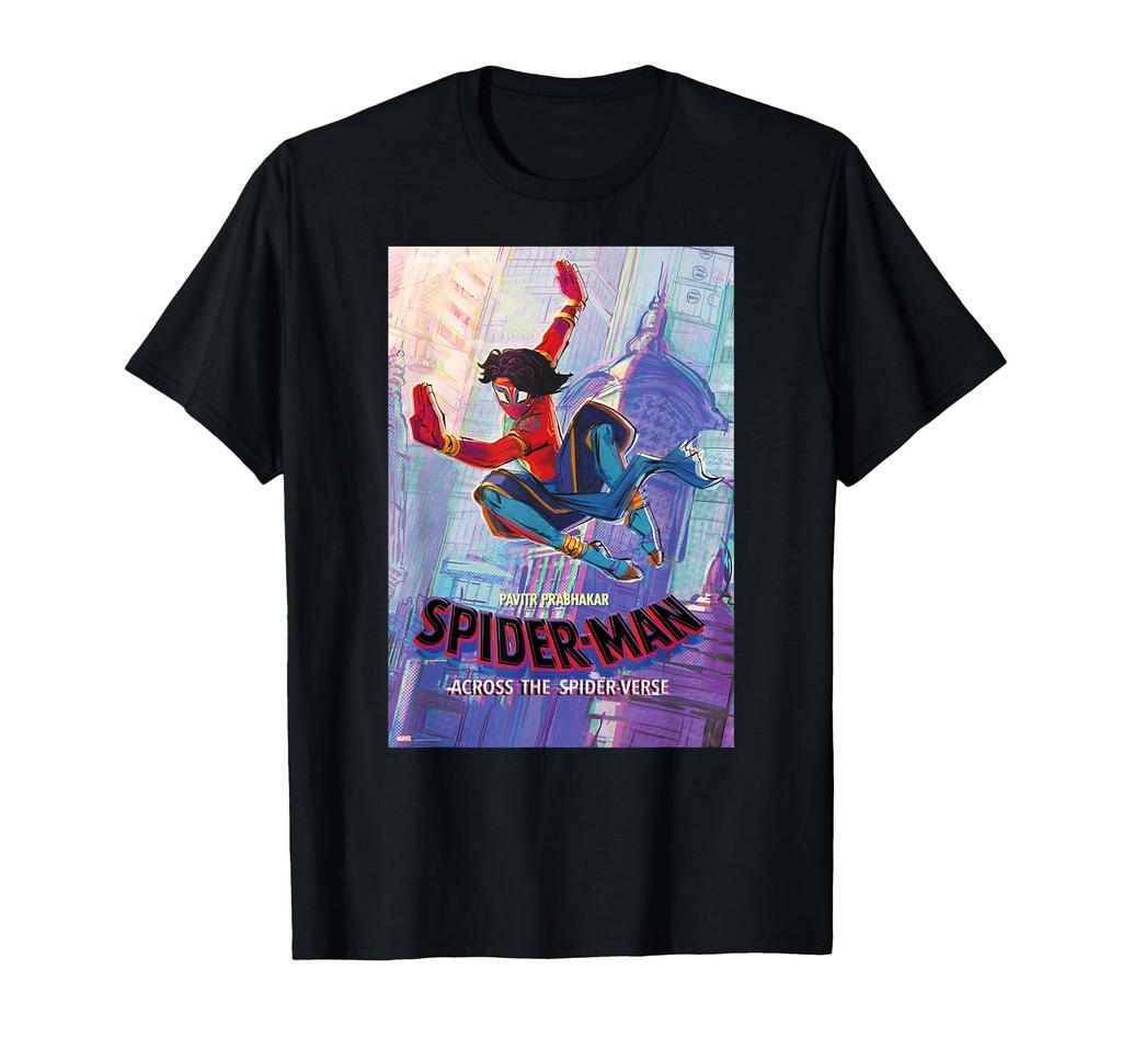 Marvel Across the Pavitol Poster Art Spider-Man Spider-Verse T-Shirt