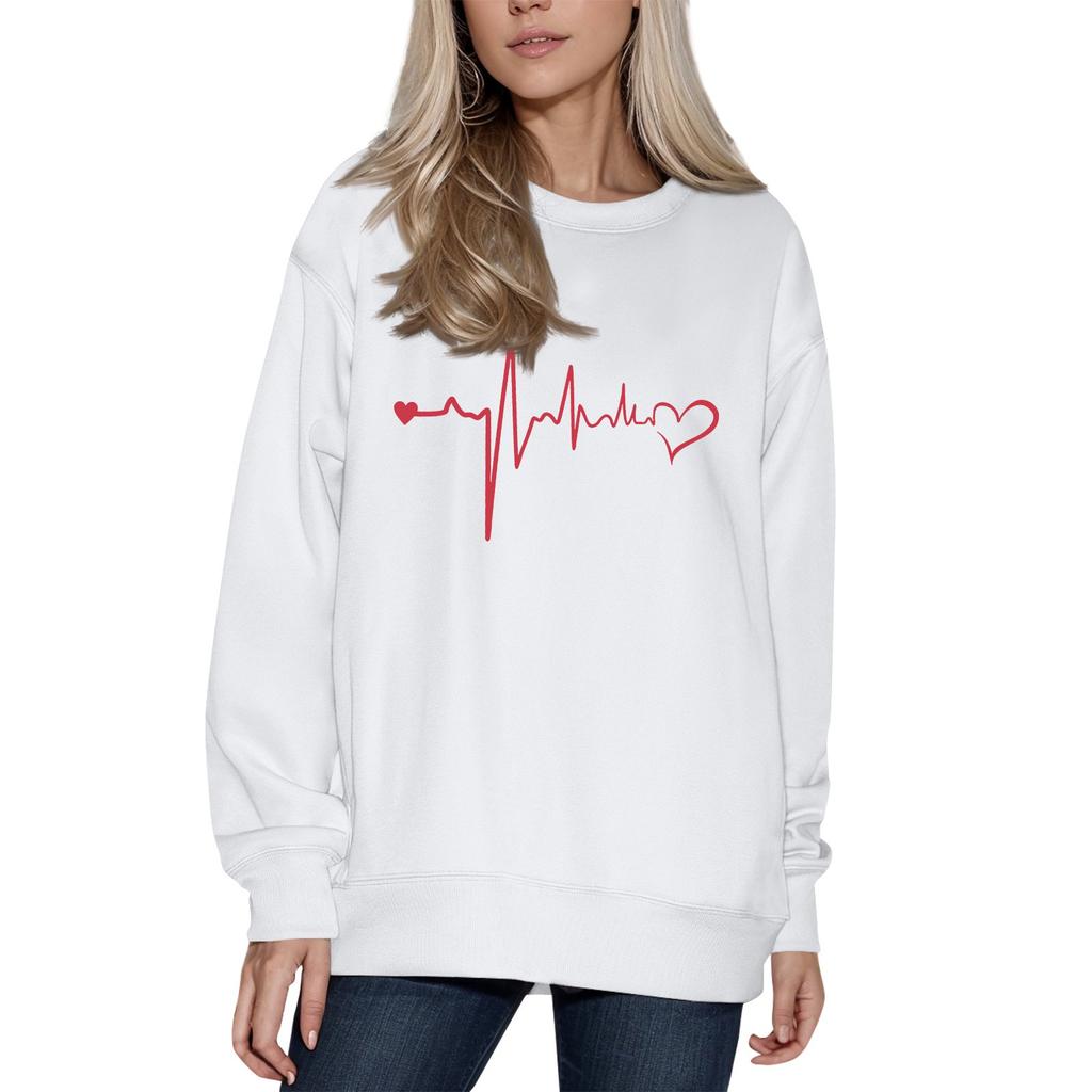 Женский модный принтованный свитер с длинным рукавом и круглым вырезом