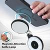 Магнитная селфи-подсветка для телефона для iPhone 12-16, регулируемая магнитная селфи-кольцо-подсветка с зеркалом для фотосъемки, макияжа