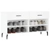 VidaXL Shoe Bench, Shoe Cabinet with 4 Shelves and Legs, Shoe Rack with 2 Drawers Living Room, Modern, 829756