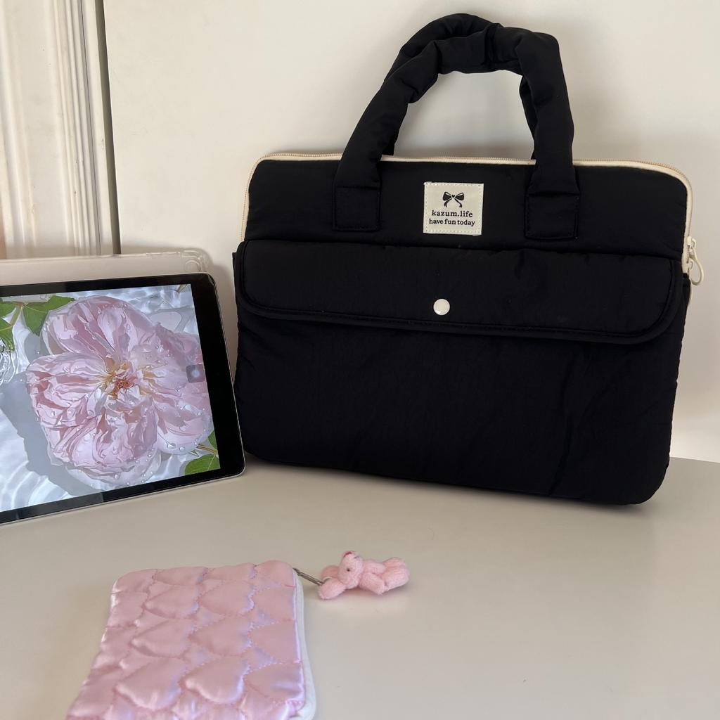 TS JYL laptop bag,Korean New Shockproof 11 13 15 Inch Sleeve Hand Laptop File Bag