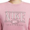 Nike Sportswear Club SS25 Fleece Logo Letter Crew Neck Long Sleeve Sweatshirt Women sweatshirt Element-Pink Stone-Flower HJ0981-699