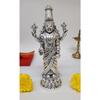Lord Tirupati Balaji Kamal Silver Plated Idol for Car Dashboard | Lord Venkateswara Swamy for Diwali Decor | Vishnu Ji Idol for Deepavali & Puja Vastu