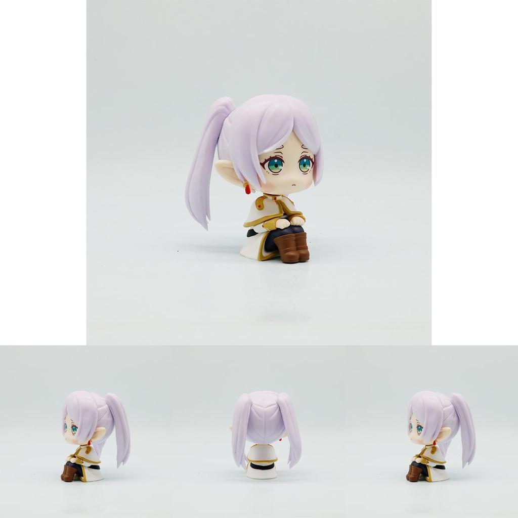 Pvc Sitting Frieren Figurine For Home Office Desktop Decoration