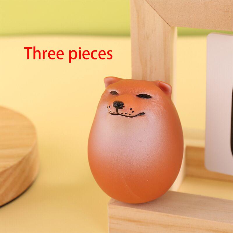 Creative Shibako Dog Egg Squishy Fidget Toy Realistic Egg Shape Desk Decor Shiba Inu Dog & Egg Union PU Slow Rebound Sensory Toy