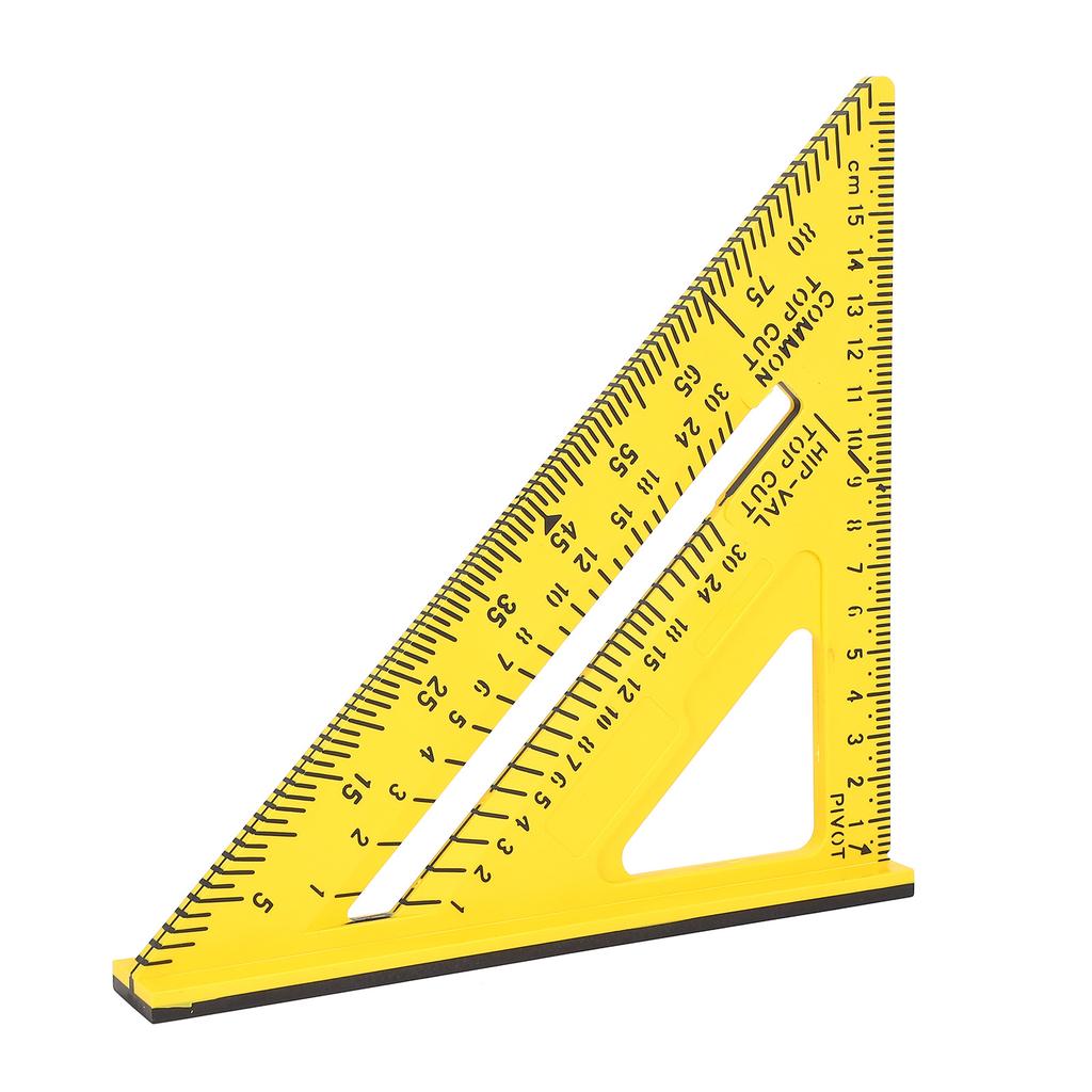 Плотницкий треугольник 7 дюймов желтый имперская метрическая системы многофункциональный стропильный угольник
