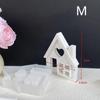 Силиконовая форма Маяк для подсвечника для чайной свечи Домики Формы для бетона Литьевые формы Поделки Декор Дом Форма из смолы Литьевая форма(с дымоходом)