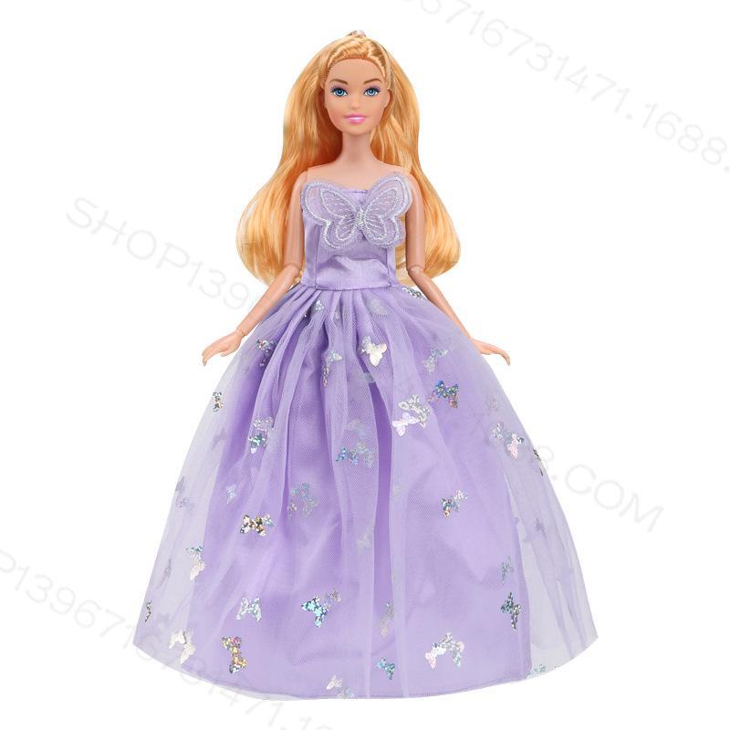 Кукольный свадебный набор 30 см: Юбка с длинными рукавами, разные стили, 10 шт., упаковка 5 шт.. Идеально подходит для игрового домика для девочек!