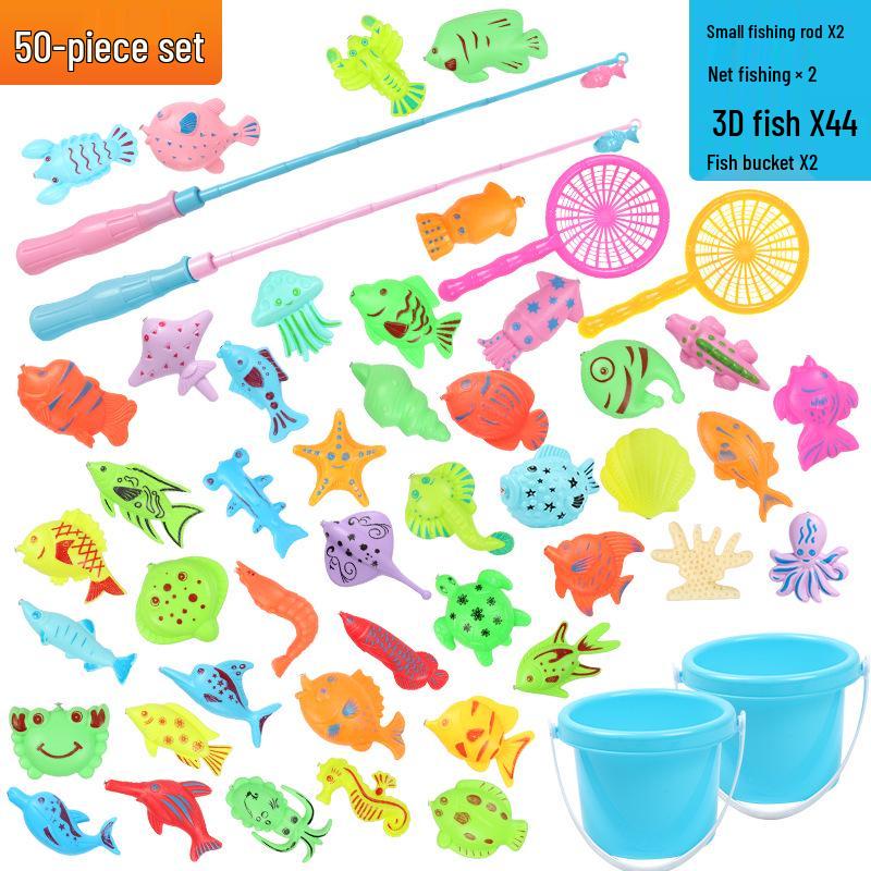 Детский магнитный набор для рыбалки – Летняя развивающая ролевая игра для детей