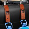 PU Leather Car Headrest Hook Adjustable Car Bag Hanger New Car Seat Hooks  Car Interior Organizer