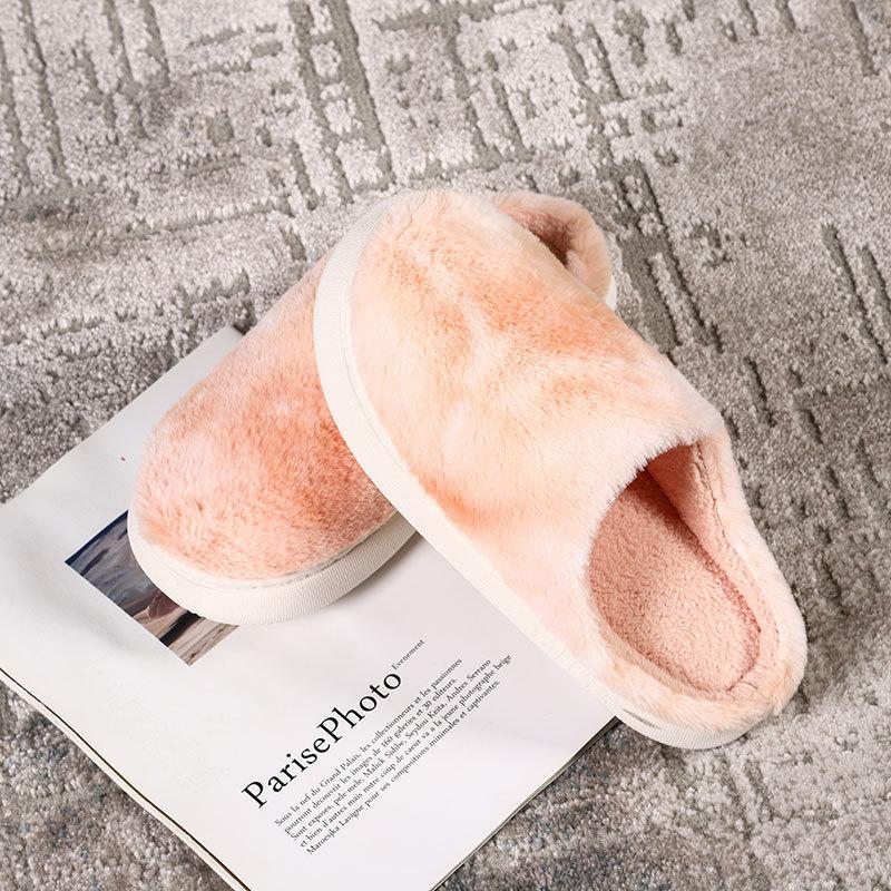 Новые мужские и женские тапочки, зимние модные хлопковые тапочки, большие размеры, обувь для влюбленных, домашние тапочки с героями мультфильмов