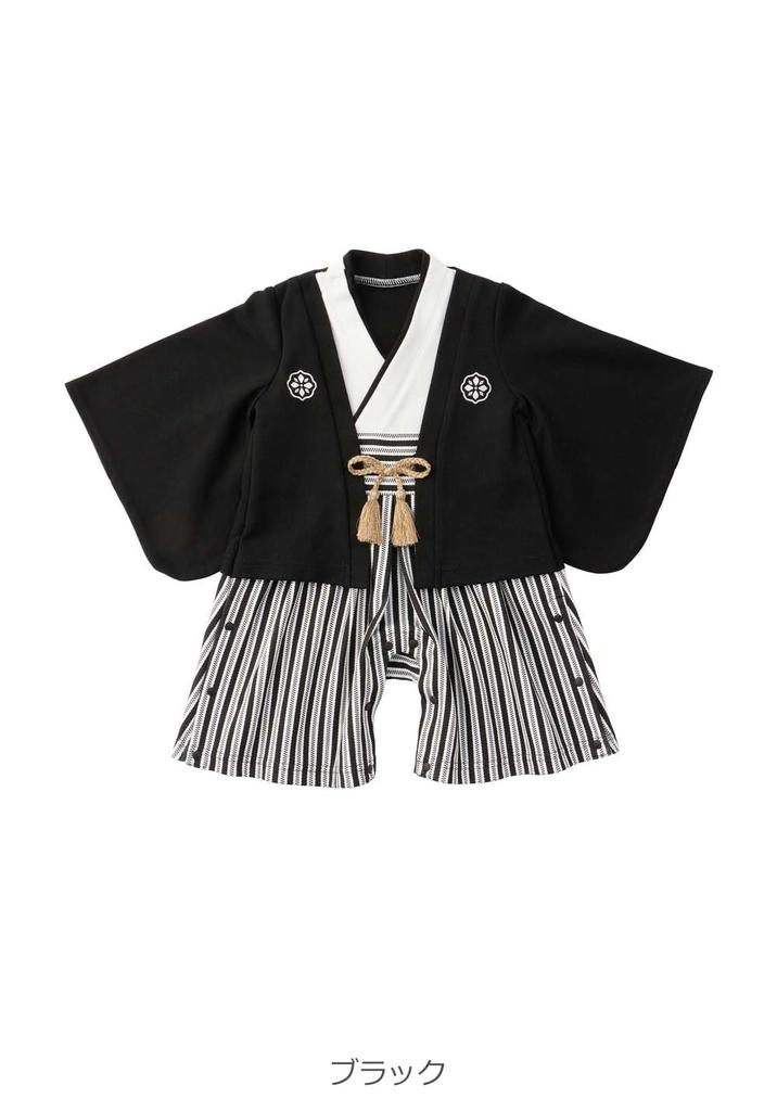 Детская японская одежда Японский первый 100-й день святилища Японский 80 Черный [ANGELIEBE] Одежда, Мальчики, Младенцы, Хаори, Хакама, Комбинезоны, Одежда, Официальная, Выкройка,