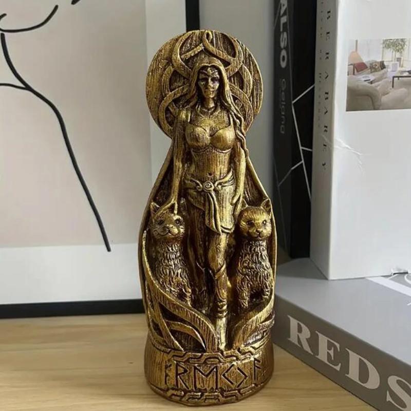 Статуэтка из смолы богини Фрейи, Декоративные поделки для дома, сада и рабочего стола