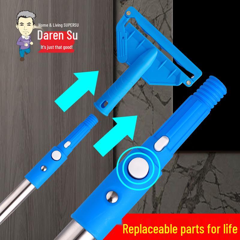 White Cloud Detachable Washable Wax Mop Set for Wooden Floors