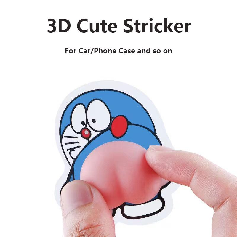 Door Anti-Collision Tape 3D Silicone Sticker Cute Cartoon Sticker For Door Stops Car Phone Case Anti-Hit