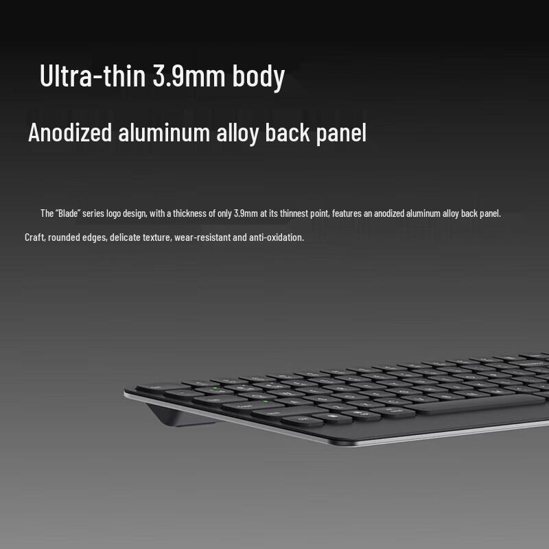 Rapoo E9500G 110-Key Ultra-Slim Multi-Mode Wireless Keyboard