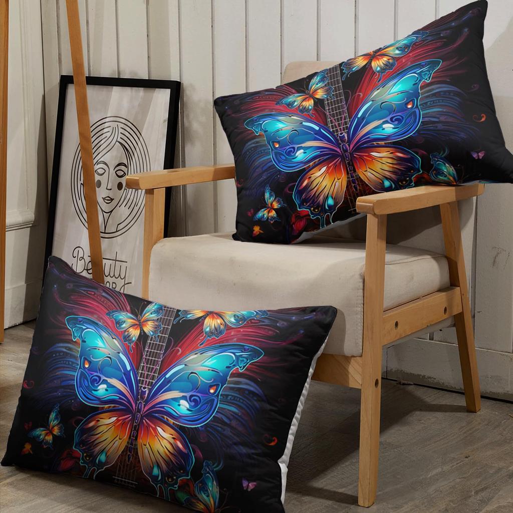 Color Butterfly Pattern Sheet Three-Piece Digital Printed Sheet Bedding Set Adult Children