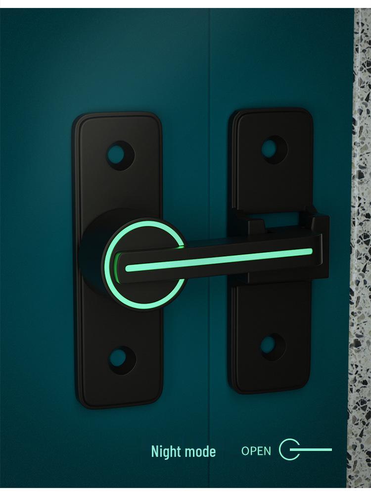 Светящийся замок-защелка для двери ванной комнаты без сверления