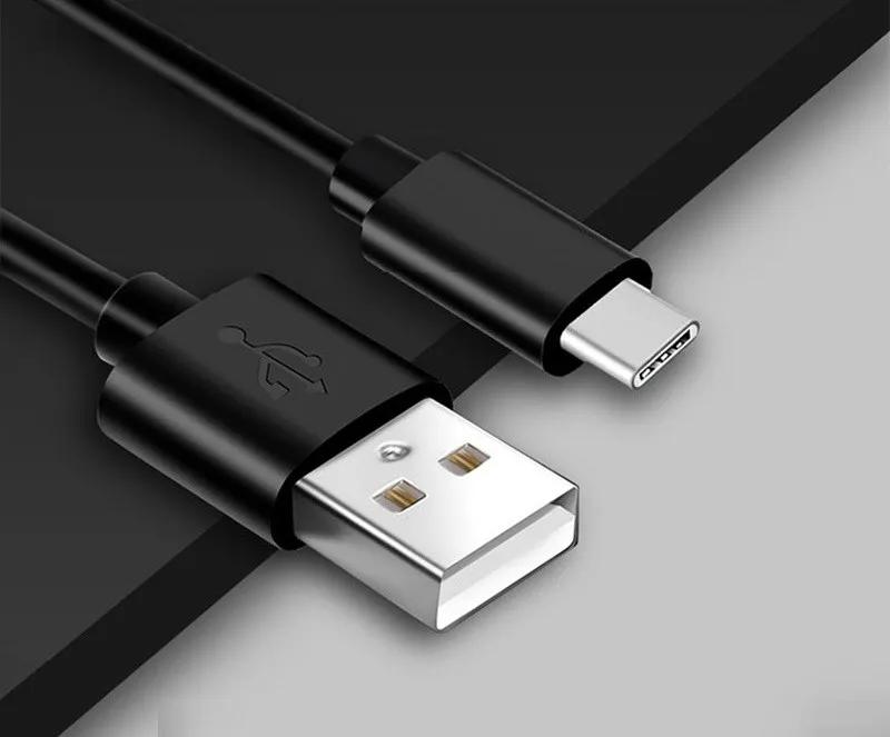 10 шт. Кабель для быстрой зарядки Type C на USB A для передачи данных 1 м 2 м 3 м Кабели для Samsung Galaxy S10 S20 S21 Htc Lg Android Phone