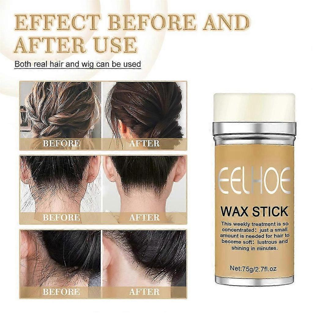 3pcs Hair Wax Stick Edge Control Gel Stick Slay Thin Baby Hair Perfect Hair Line Styling Smooth Frizziy Hairs Non Greasy