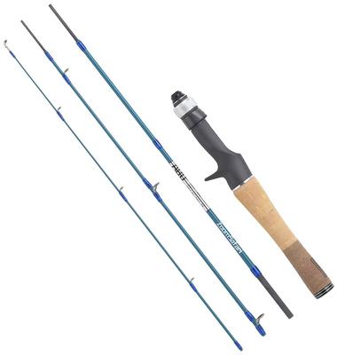 AbuGarcia ZoomSafari ZMSC-464L Компактное удилище для бейткастинга, ловли морского окуня и аджинга (Аджинг) Ловит рыбу