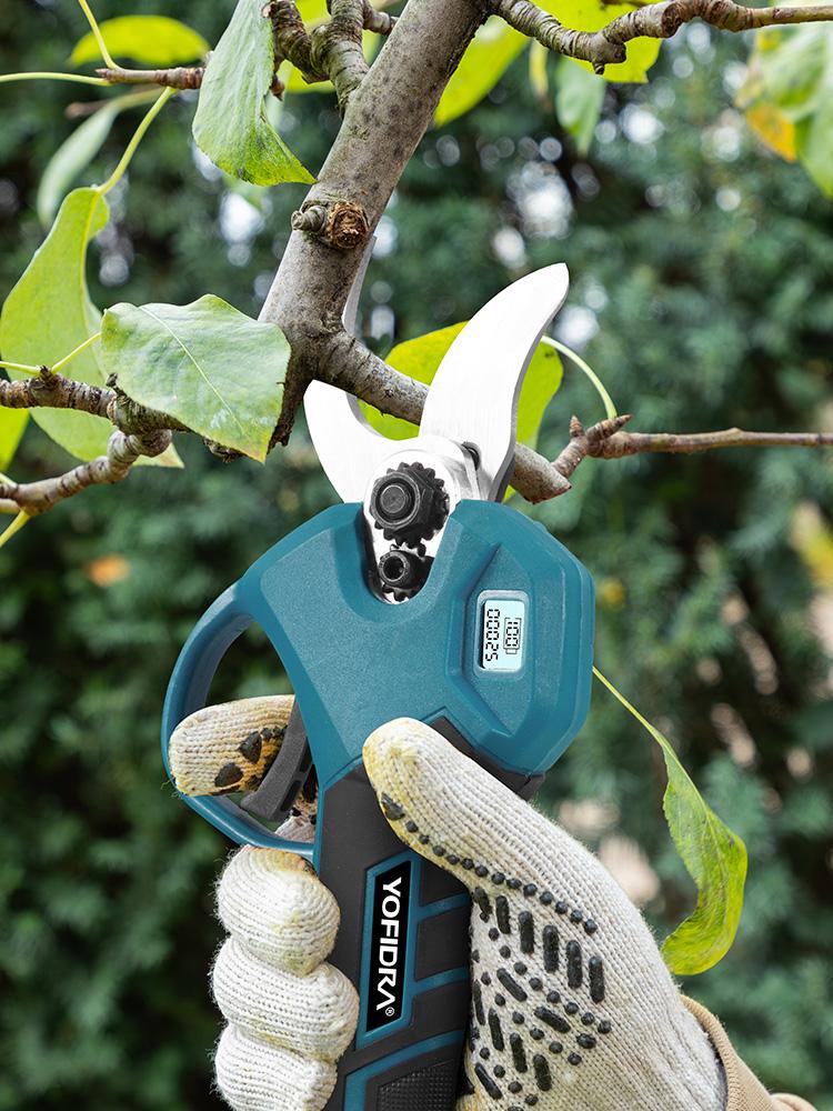 Yofidra 30 мм Бесщеточный Электрический Секатор 2 скорости Аккумуляторный Перезаряжаемый Кусторез Садовый инструмент Для аккумулятора Makita 21 В Штифт