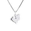 Children's Pendant - LÉA &; ARTHUR - RABBIT Motif - 375 White Gold - Hypoallergenic Jewelry - Prestige Case