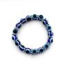 1/2/4 шт. Синие Глаза Бусины Эластичные Браслеты Модный Браслет с Подвеской 'Сглаз' Для Мужчин Женщин Ручная Работа Шарм Украшения
