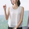 Women's Double Layer Chiffon Camisole - Versatile Loose Fit, Slimming, Sleeveless Summer Top
