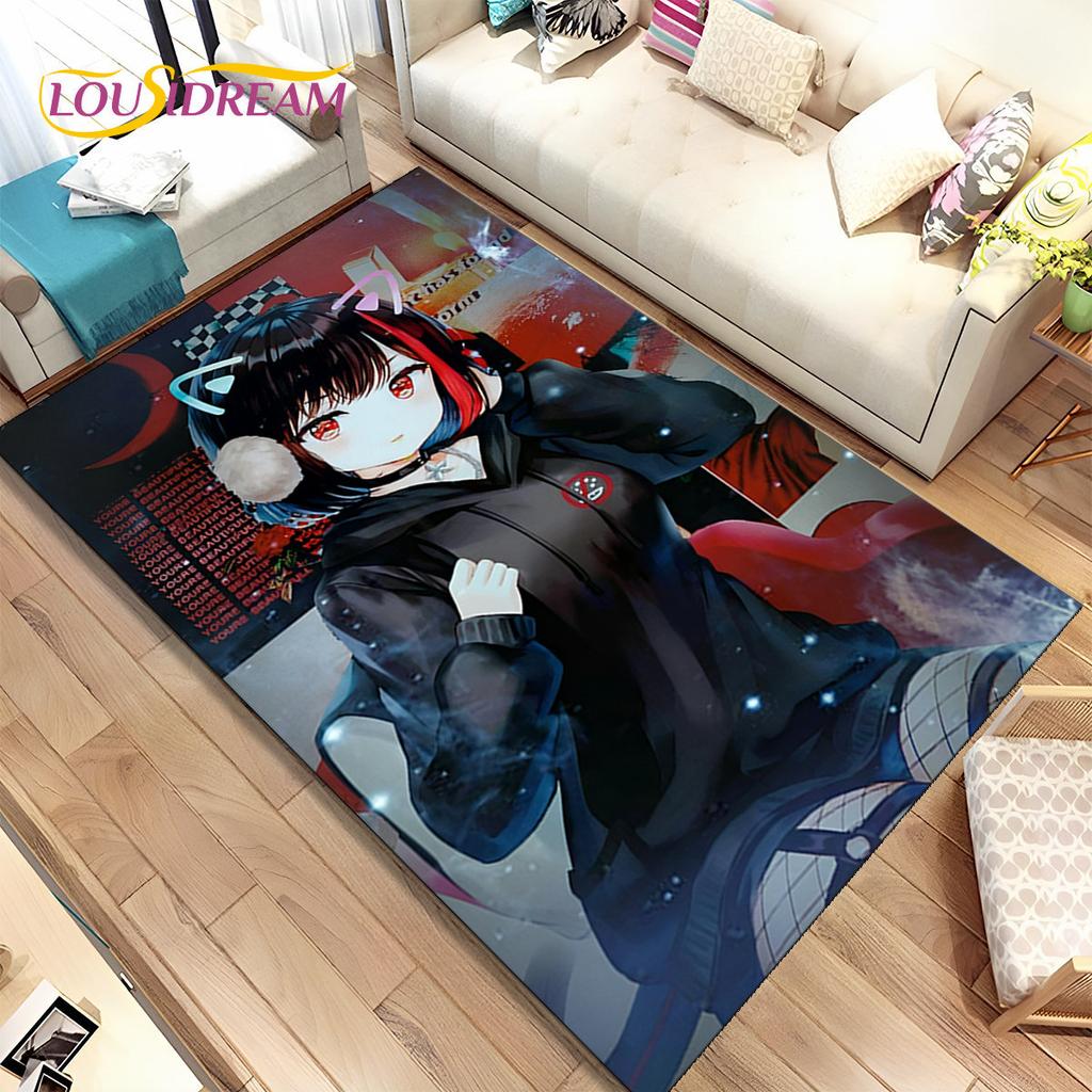 Аниме Zero Two DARLING In The FRANXX Коврик, Коврик для гостиной, спальни, дивана, коврик для двери, детский нескользящий напольный коврик