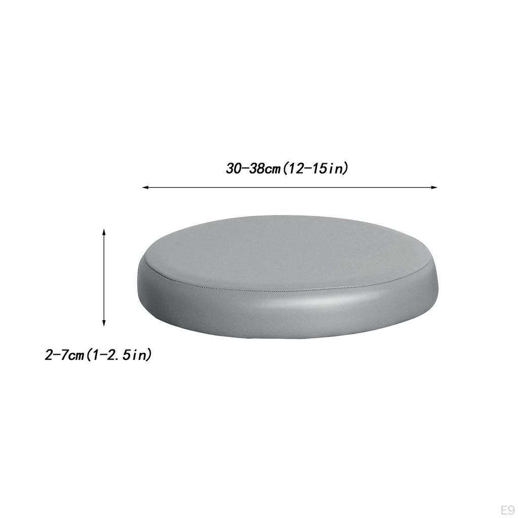 Чехол для барного стула, круглый чехол для сиденья, водонепроницаемый чехол из искусственной кожи, стул