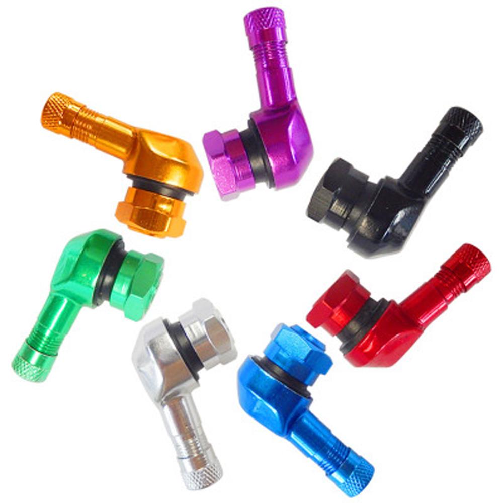 Aluminum Zinc Zinc Alloy Tubeless Valve Valves Stem Cap Motorcycle Valve Stem CNC Motorcycle Rim 90 Degree