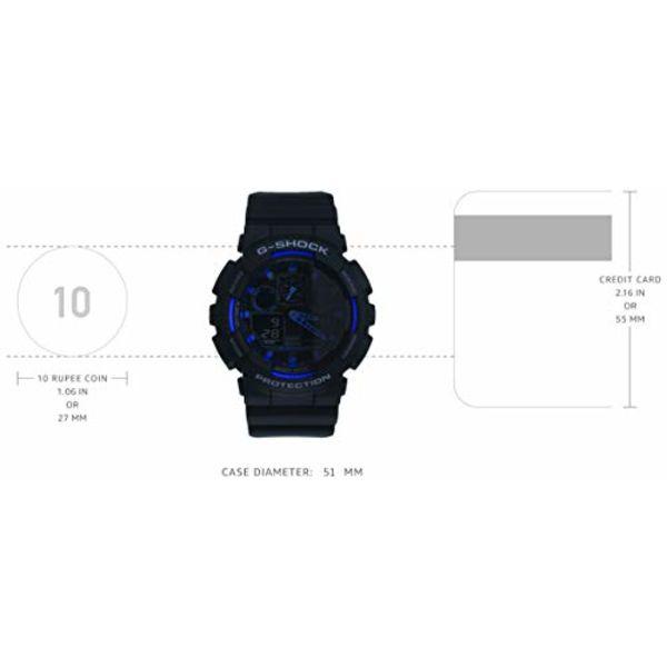 Casio ЧАСЫ G-SHOCK GA-100-1A2 Черные НОВЫЕ из Японии