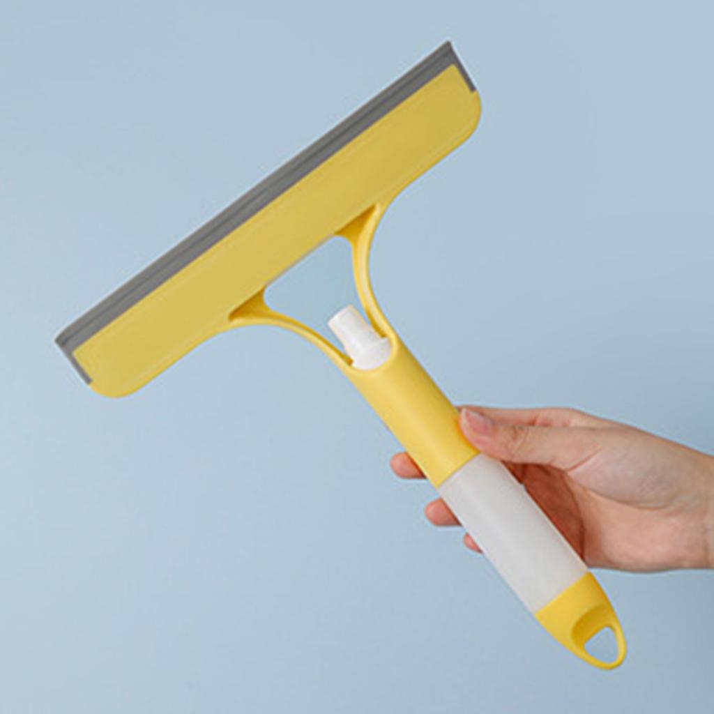 Window Wiper 3 In 1 Water Spraying Efficient Portable Glass Cleaning Squeegee for Mirror Tile