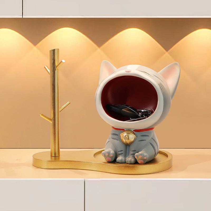 Креативное украшение для крыльца для кошек — милое украшение для дома и место для хранения ключей