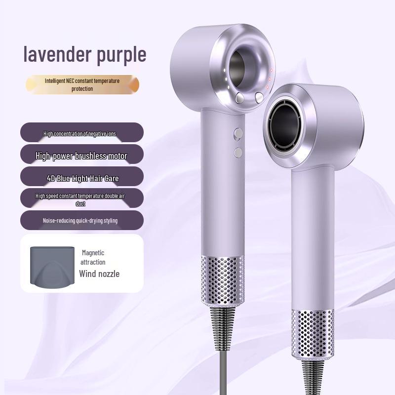 Bladeless High-Speed Hair Dryer, Cold/Hot Air, Negative Ion Technology, 110,000 RPM.