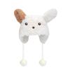 1Pc Soft Rabbit Ear Hat Plush Thicken Protection Cartoon Puppy