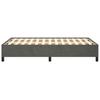 Bed Frame without Mattress Dark Grey 120 x 190 cm Velvet