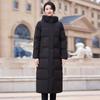 Женская длинная зимняя стеганая куртка Teluoman с капюшоном