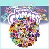Красочные наклейки Smiling Critters с клубничным узором, идеально подходящие для подарков и скрапбукинга