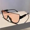 Полукруглые солнцезащитные очки женские модные моноблоки уличные очки винтажные оттенки Ins трендовые новые очки UV400