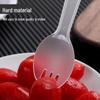 Individually Wrapped Disposable Plastic Fork Spoons, 100-Pack