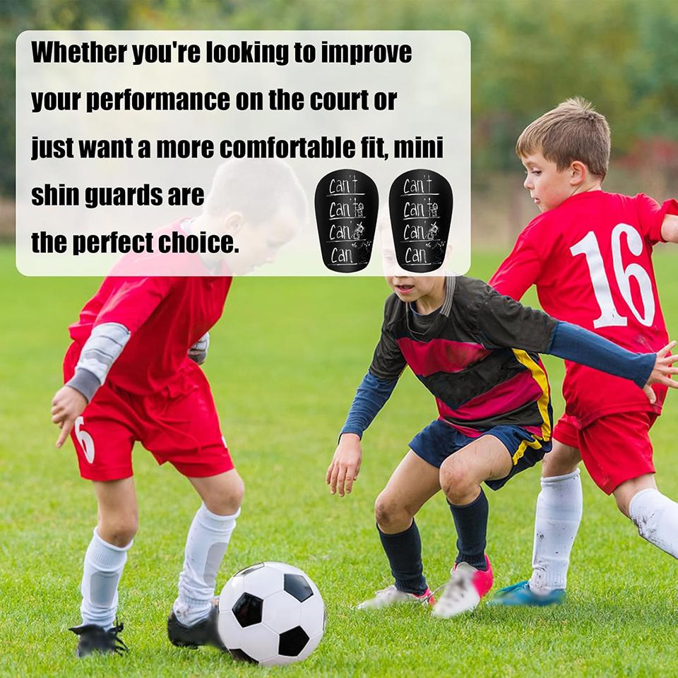 Loogdeel 1Pair Adult Children Soccer Shin Pad Football Training Leg Protective Board Anti Slip Sports Mini Shin Legging Supports