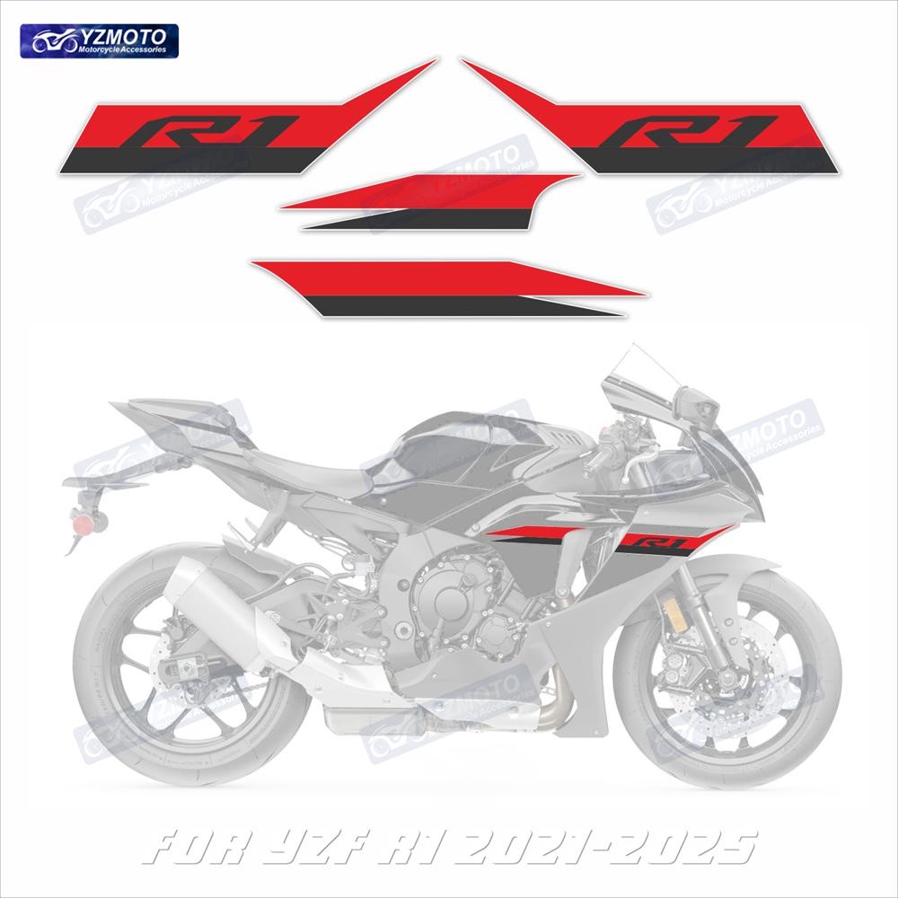 Для YZF R1 YZF-R1 2020 2021 2022 2023 2024 Мотоцикл Гонки Обтекатель Наклейки Отражающие Декор Кузова Наклейка