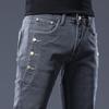 Men's Elastic Skinny Jeans: Versatile, High-Conversion Design for Teens and Adults