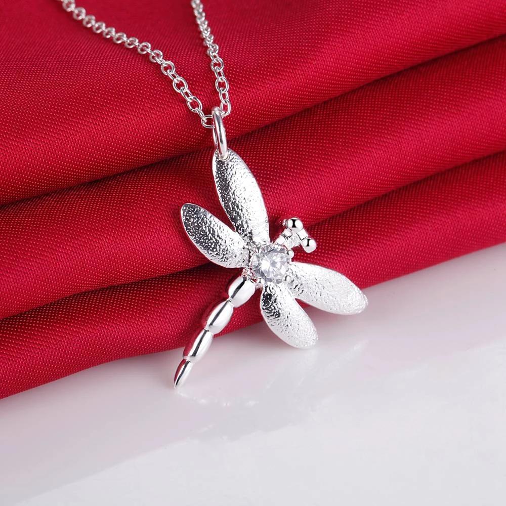 Fashion Party wedding Jewelry set   Copper Crystal dragonfly pendant necklace earrings for Women fine Christmas gifts