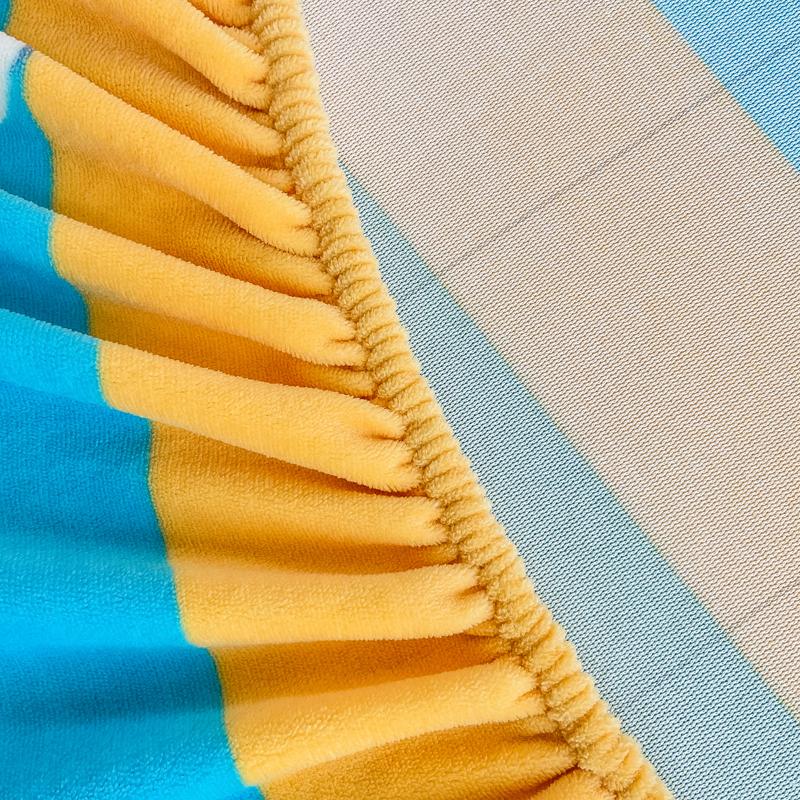 Bedspreads Milk Velvet Fitted Sheet Thick Flannel Warm Headboards All-Around Elastic Bed Cover Mattress Cover Double Bed Sheets