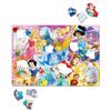 Tenyo Детский пазл Disney Disney Princess Princess Белый пазл из 60 деталей для детей DC-60-167 Антибактериальное покрытие с чистящим чехлом для детей от 4 лет
