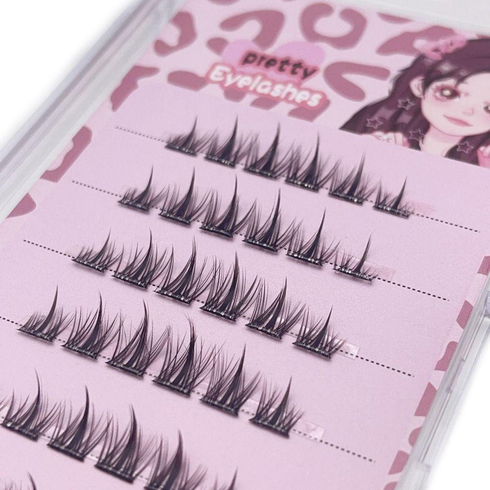Self Adhesive Press On Lashes No Glue Needed Self Adhesive Lash Clusters  for Beginners